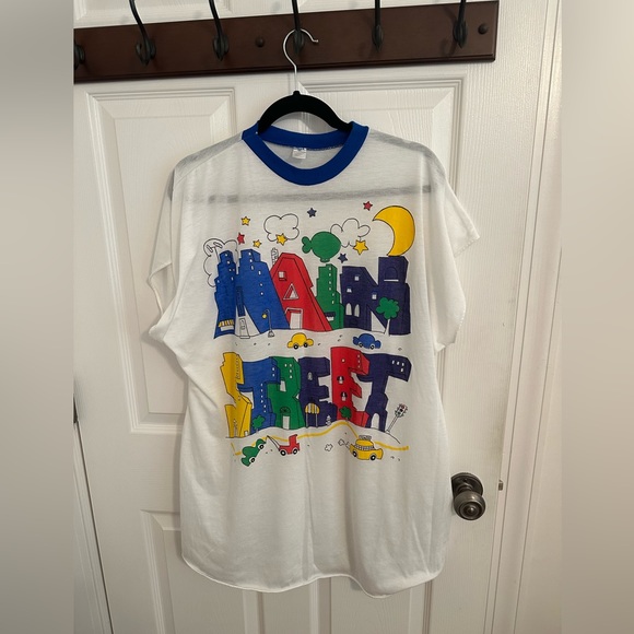 80s Single Stitch Vintage Shirt Main Street - Picture 2 of 4